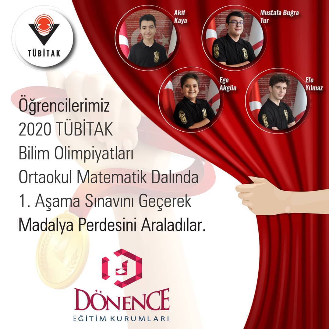 2020 TÜBİTAK ORTAOKUL BİLİM OLİMPİYATLARI